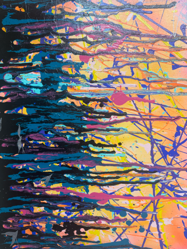 SOLD Acrylic pour