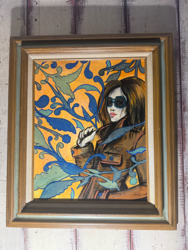 AVAILABLE: 27"X23" $285 wallpaper diva fashion icon